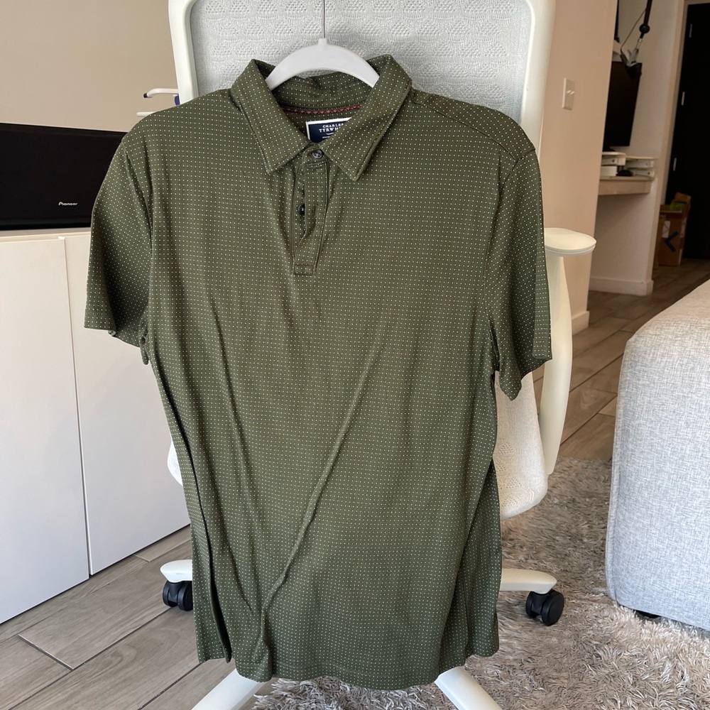 Charles Tyrwhitt Dark Green Polo Shirt